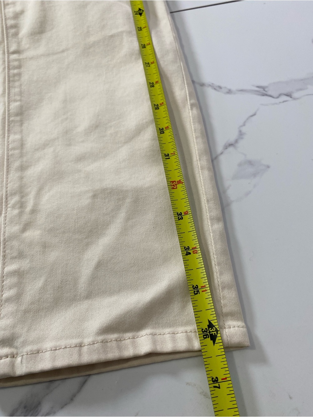 AG Caden Tailored Trouser Size 26 in White Cream Relaxed Fit Cropped Ankle NWT - Picture 12 of 12
